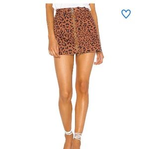 FREE PEOPLE Zip It Up Mini Skirt Size Large